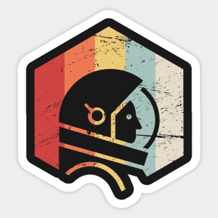 Retro Outer Space Astronaut Sticker